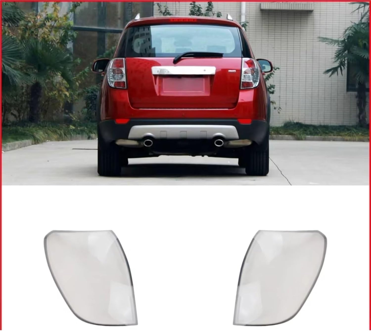 Tail Lamp cover For Chevrolet For Captiva 2011 2012 2013 2014 Auto Accessories Replacement Car Lights Shell Rear Lights Car Taillight Lens Cover (A Pair)