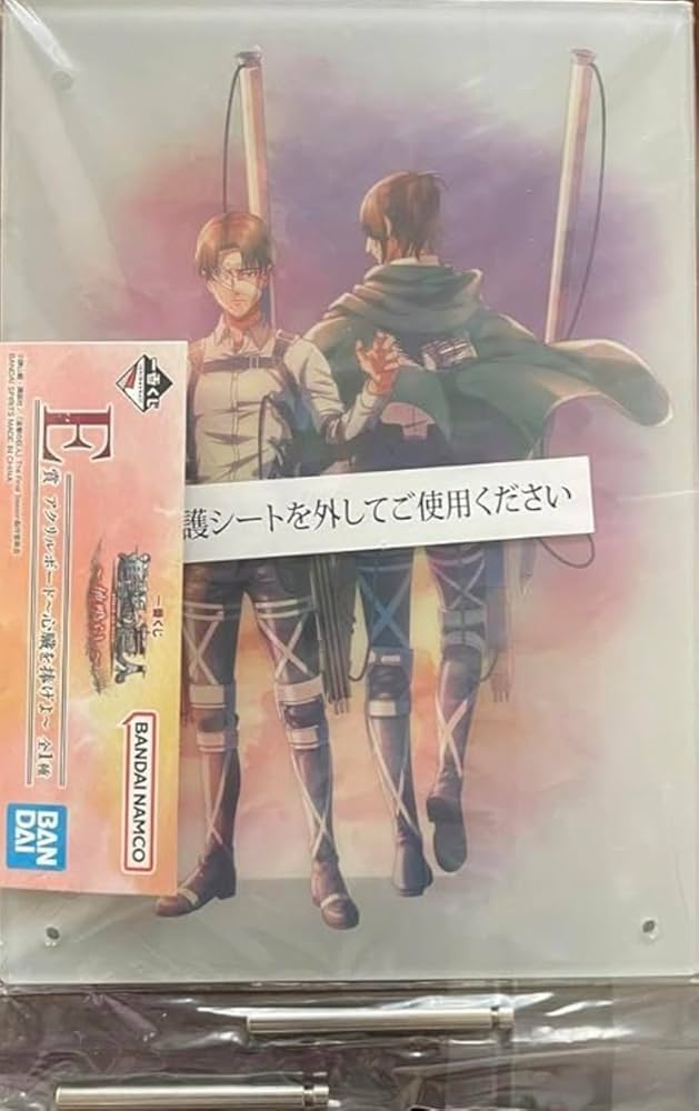 進撃の巨人 海外限定 アクリルジオラマ リヴァイ ハンジ 心臓を捧げよ Anique Shop JAPAN