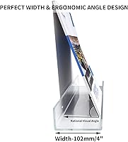 Vista 5 de Estante flotante, estante de acrílico transparente de 15 pulgadas, estantes flotantes invisibles montados en la pared, estante de pared de 4