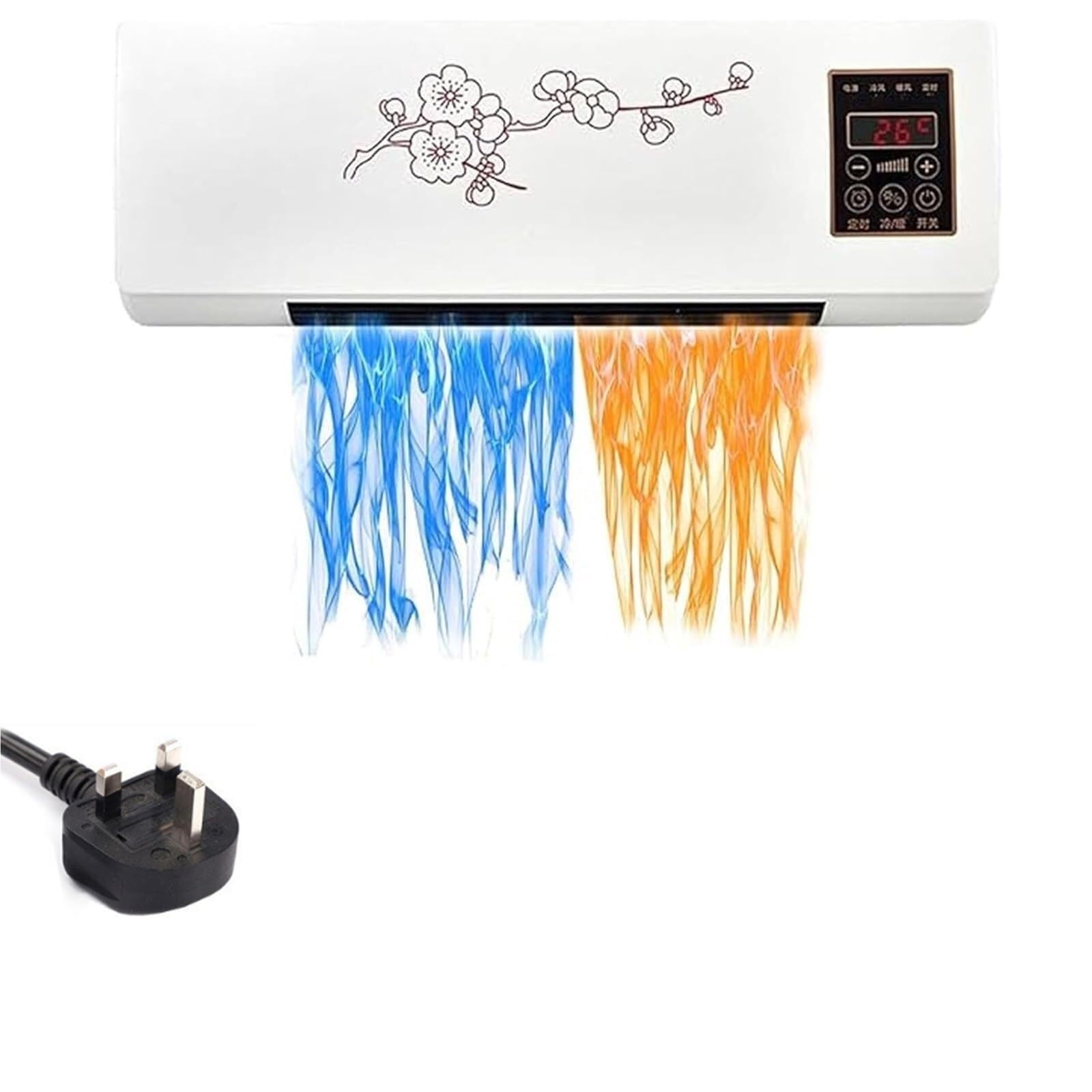 MESCXTY Air Conditioner, Upgraded Portable Conditioning Split, Mini Split AC/Heating System, 3500W Quiet Operation, With Remote Control For Home, Office(C)