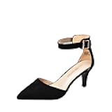 Kitten Heel Low Heel for Women Closed Pointed Toe Pumps Wedding Party Sexy Dress Shoes Lowpointed