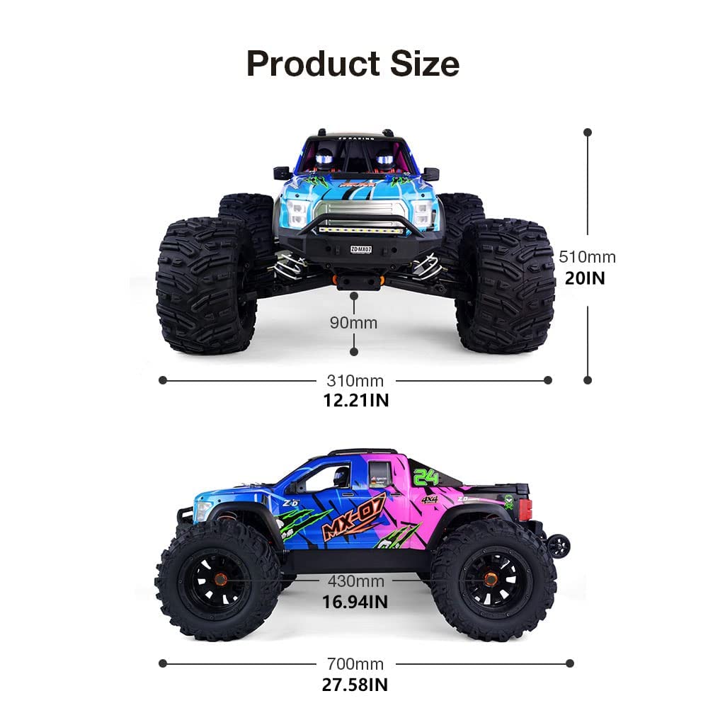 90km/h まで！ラジコン　モンスタートラック Amazon.co.jp: 1/7 スケール ブラシレス RC カー、4X4 オフ