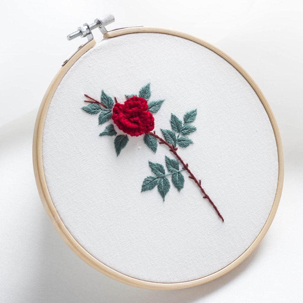 CALANDIS™ Beautiful 3D Flower Stumpwork Embroidery Kit for