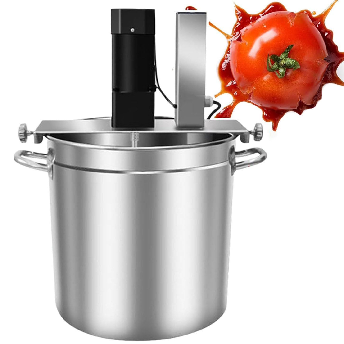 Batidora AutomáTica Mermelada Y Salsa, Batidora Alimentos Comercial con Raspador 4 Cuchillas, Sazonar, Sopa Y Salsa Batidora para Preparar Mermeladas Y Salsas Type40
