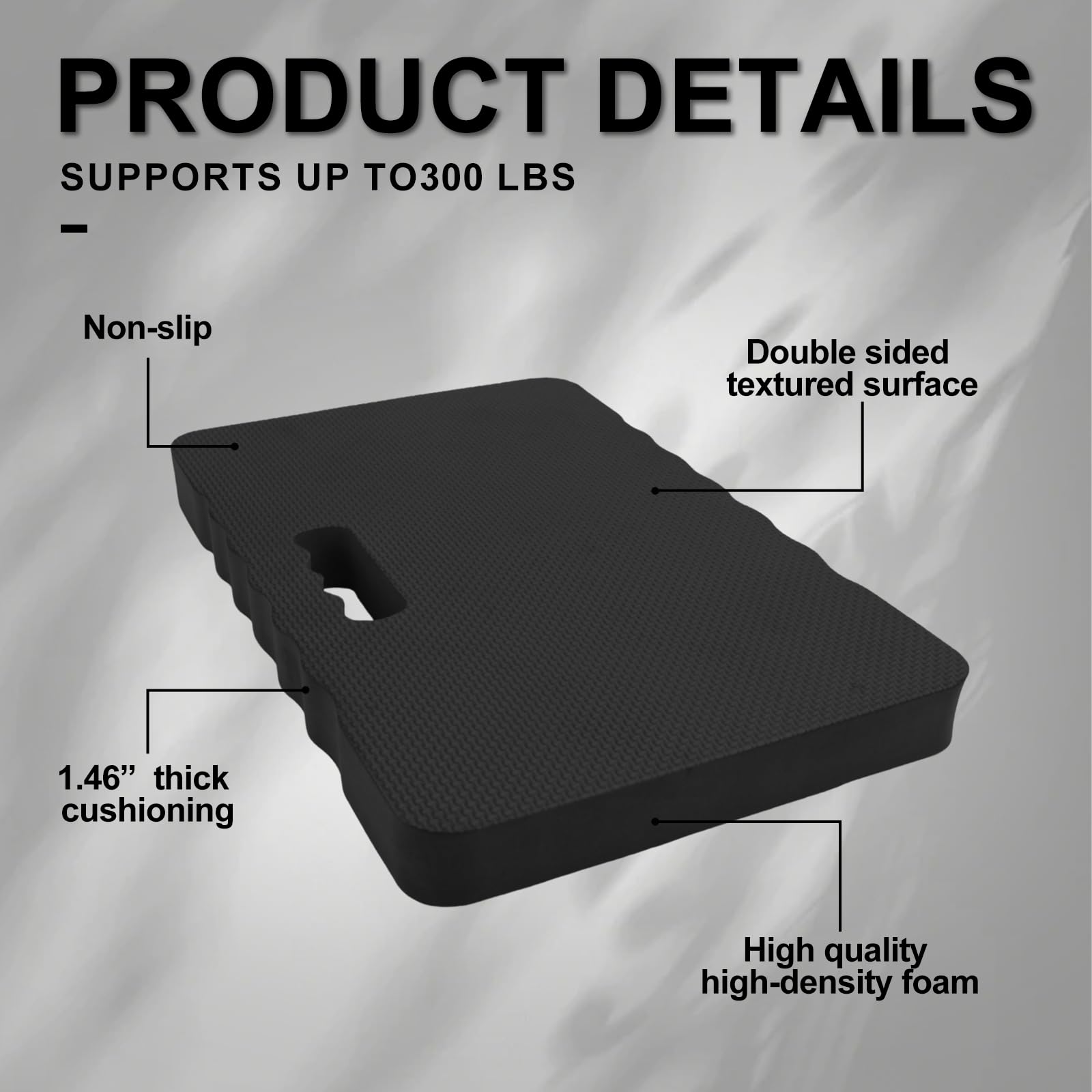 WORKPRO Kniekissen 2er Set - 36mm Dick Für Gartenarbeit & Yoga