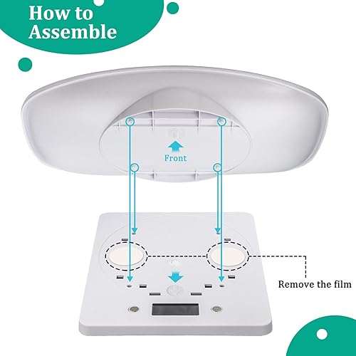 Miniatura 6 de Báscula de peso para reptiles, báscula de animales pequeños con precisión gramos, pantalla LED multifunción para mascotas (máximo 33 libras), para