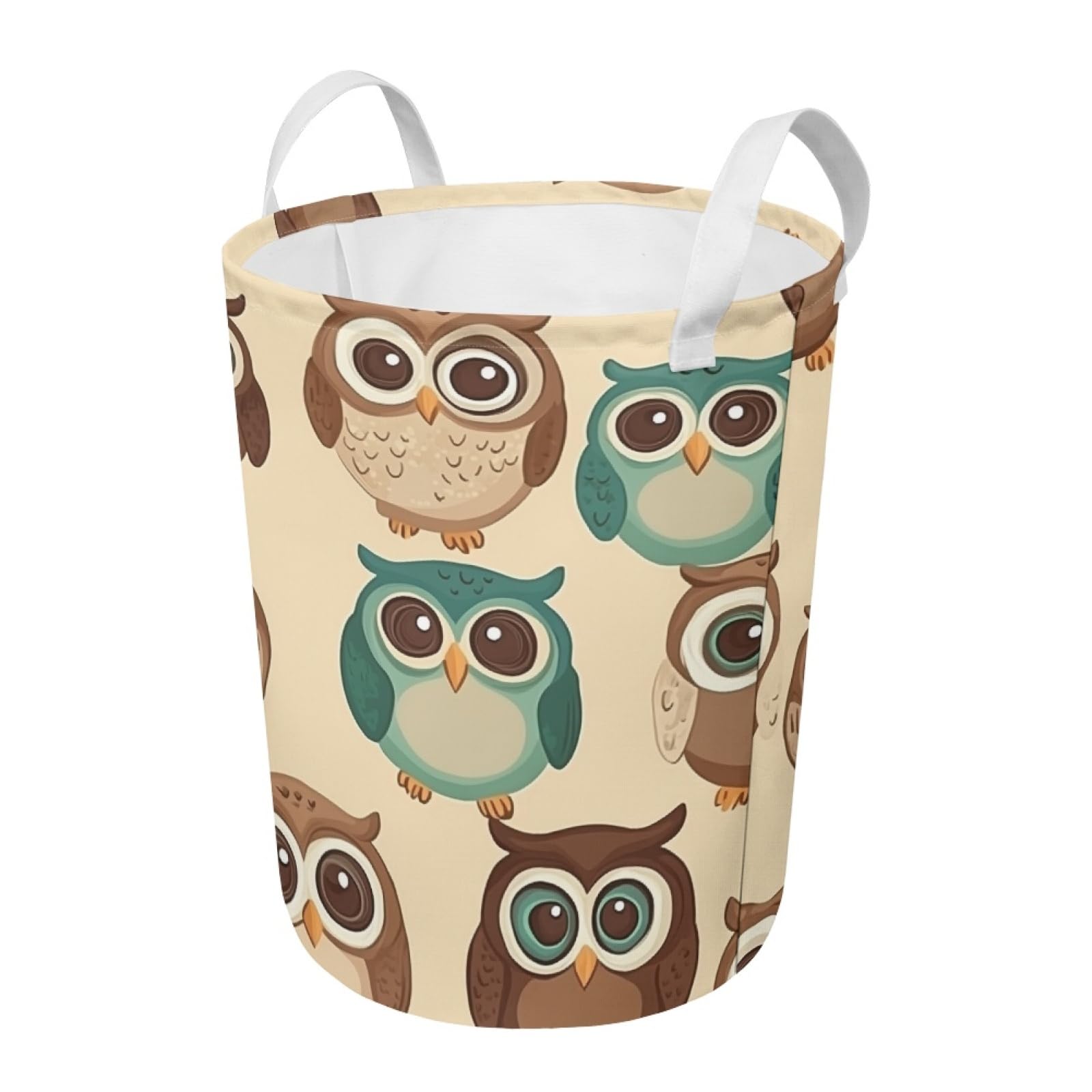 Beige Animalcesto ropa sucia pequeño