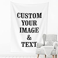 Vista 9 de OHORTEB Tapiz vertical personalizado con foto y nombre, colgante de pared personalizado para bodas, cumpleaños, día del padre, día de la madre