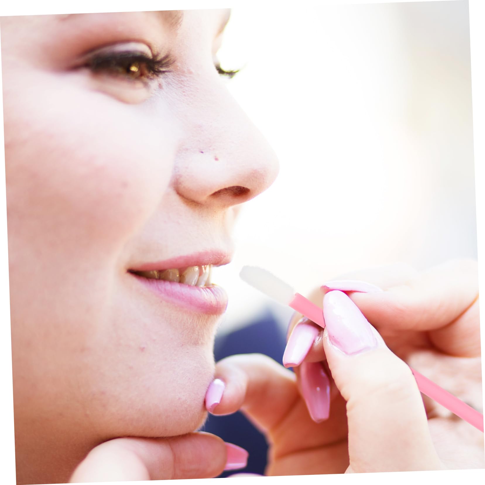 NOLITOY Professional Makeup Applicator Sticks 100pcs Lip Brush Set for Lipstick Concealer Eye Shadow