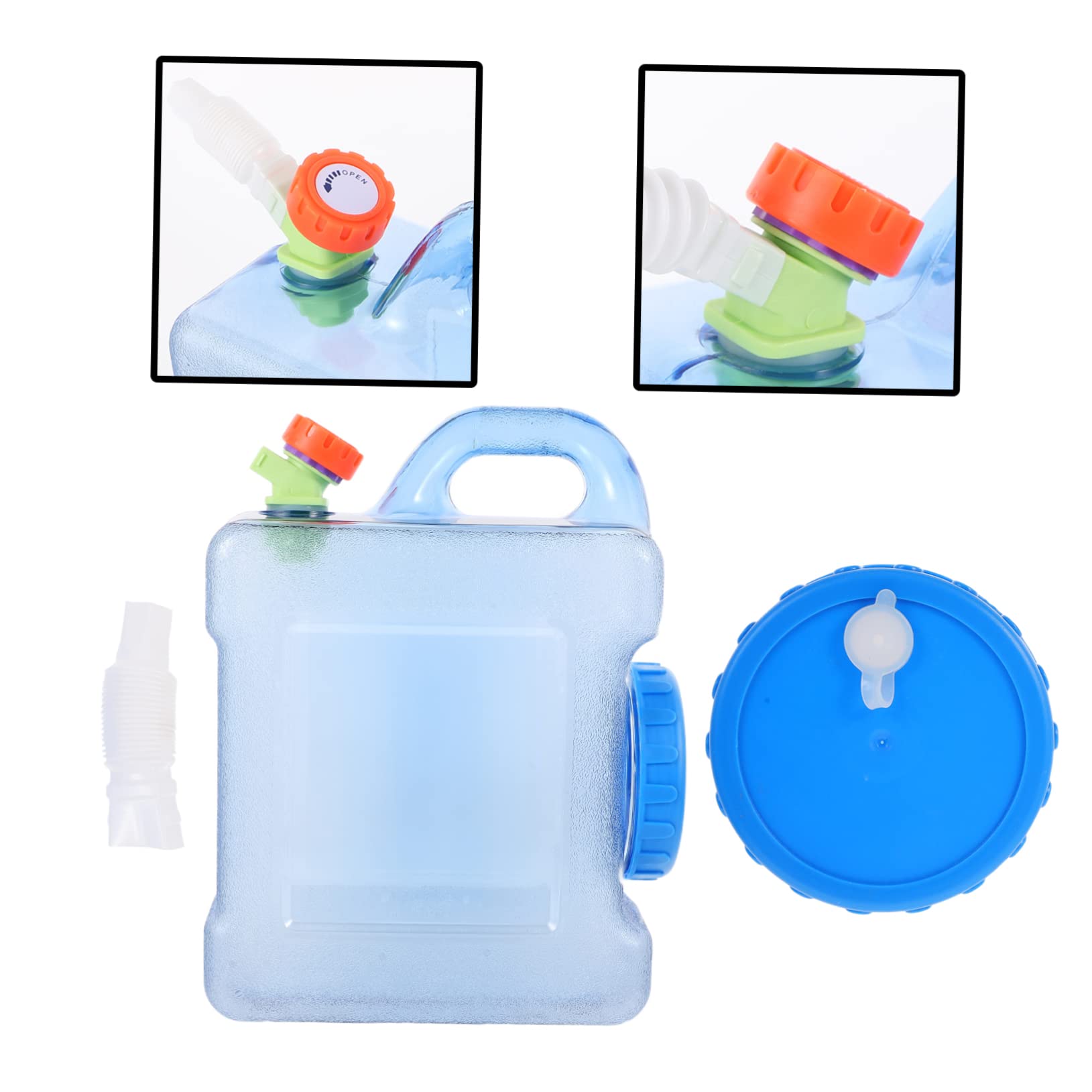 ABOOFAN 1Set Outdoor Water Storage Bucket Container Portable Blue Water Carrier for Camping Hiking and Outdoor Activities Multi Functional for Travel and Emergency Use