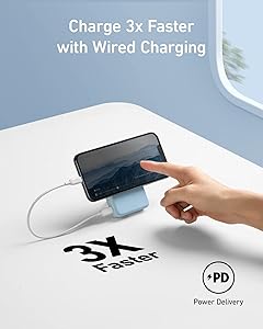 Anker 633 Magnetic Battery, 10,000mAh Wireless Portable Charger, 20W USB-C Power Bank with Stand, Magsafe-Compatible for iPhone 16/15/14 Series
