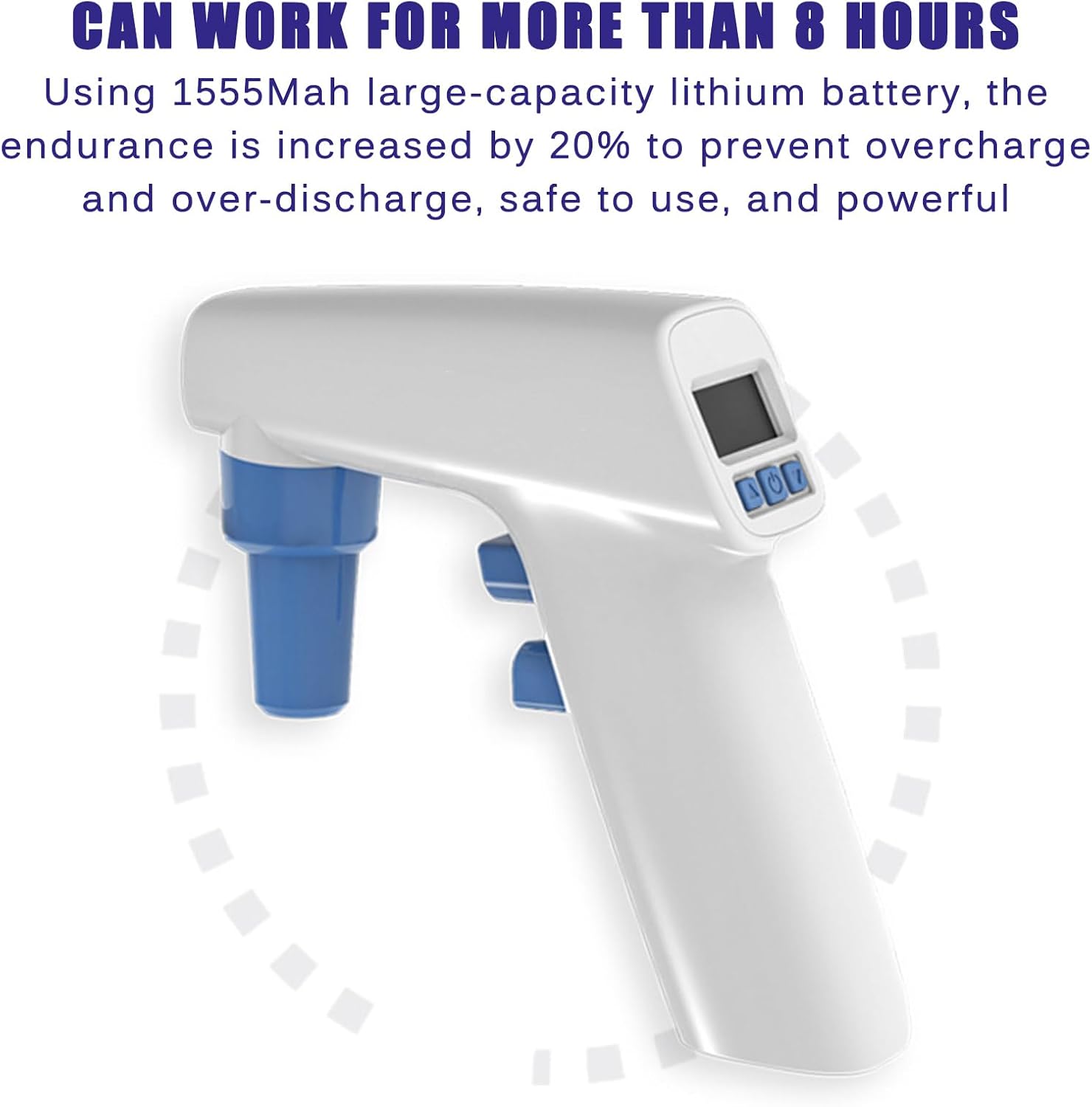 Pipette Controller for Lab, Single Channel Lab Pipette, Automatic Pipette Filler, Speed 25ml<5s (6 Gears), Electric (6 Gears)/Gravity, LCD Display, 0.1-100ml, for Experiments