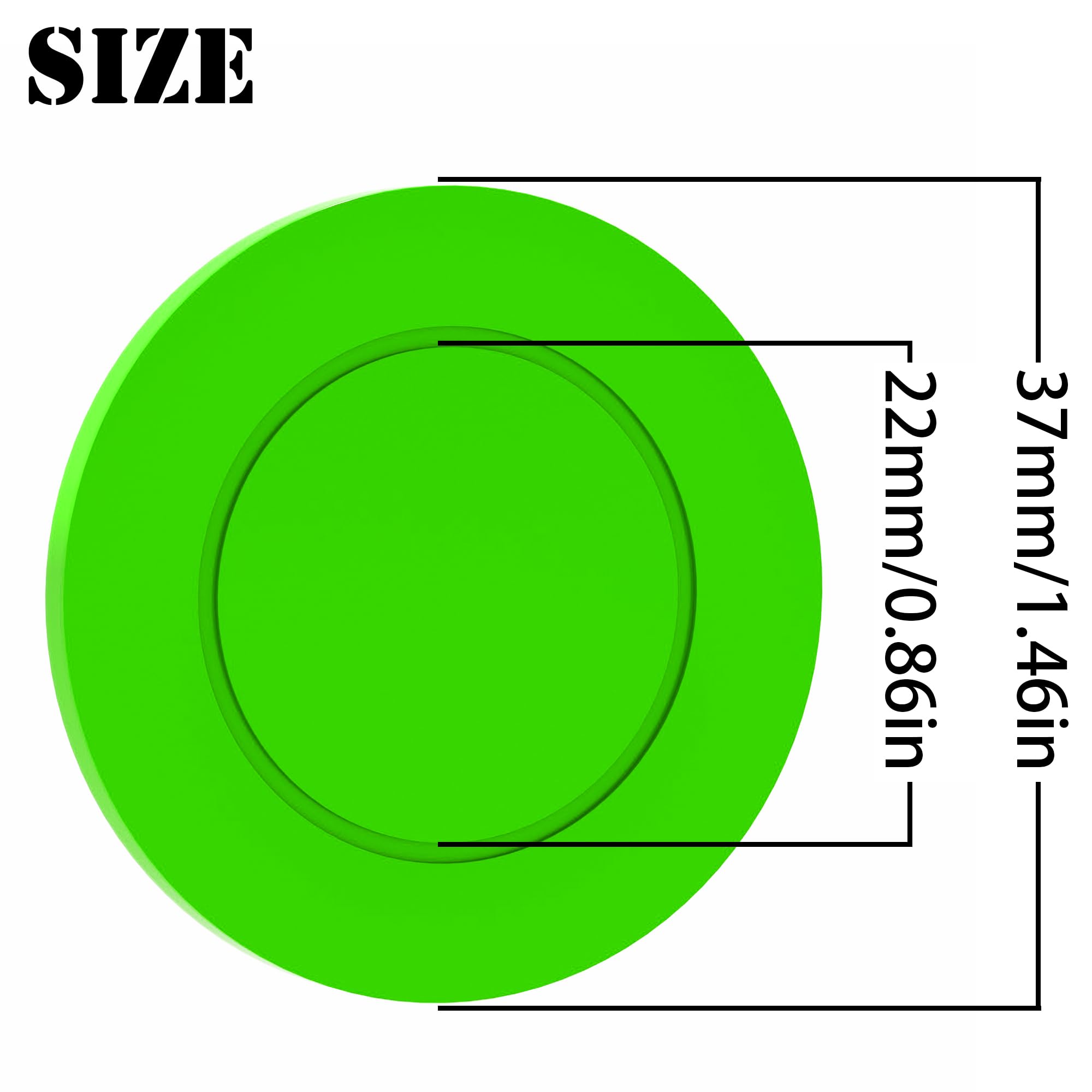 MANBATTLE 100 Custom Poker Chips, 37MM Bar Drink Token Chips Personalized Logo, Image or Text, Double Sided Full Color Print Custom Tokens for Bar, Party, Poker Games, Casino Night