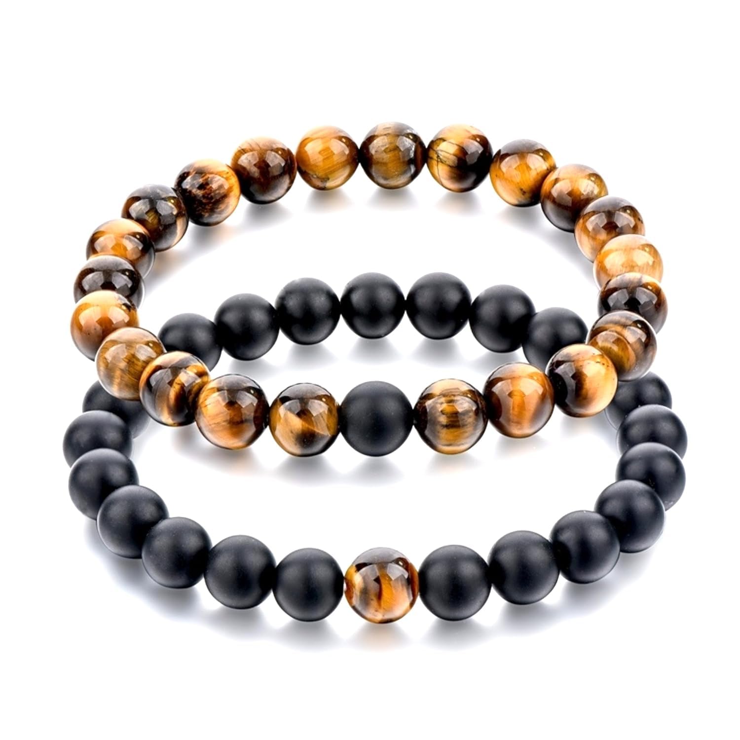 KriVatWomens Lava Stone Distance Bracelets for Men,Couples,Best Friends,Mom Daughter Family Gifts Matching Best Friend Relationship Natural Multi Layer