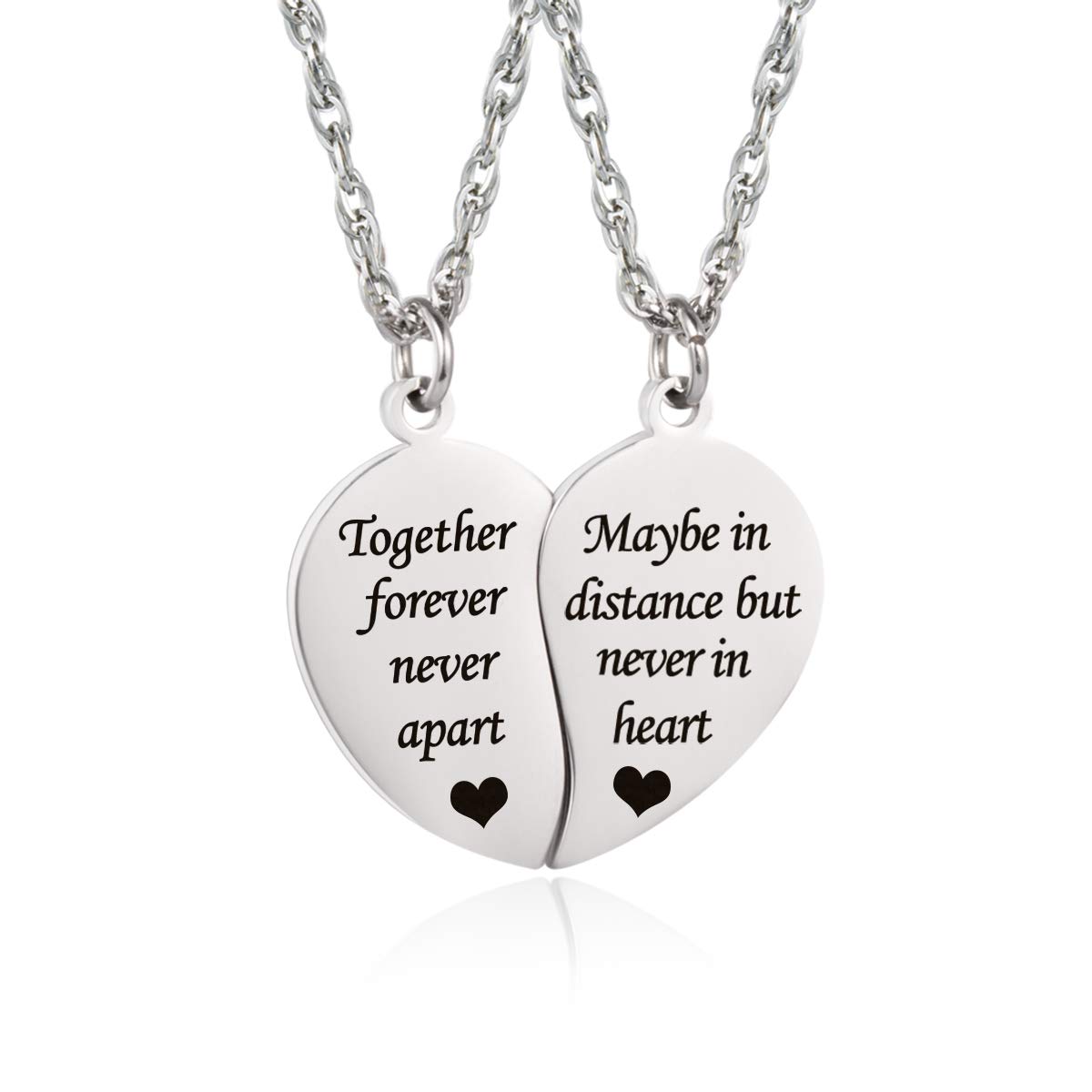 Glimkis Bestie Necklace For 2 Best Friends Forever Necklace Bff Necklace Broken Heart Necklace Couples Jewelry, Metal For Unisex Child (B08D96RR83) Amazon Price History, Amazon Price Tracker