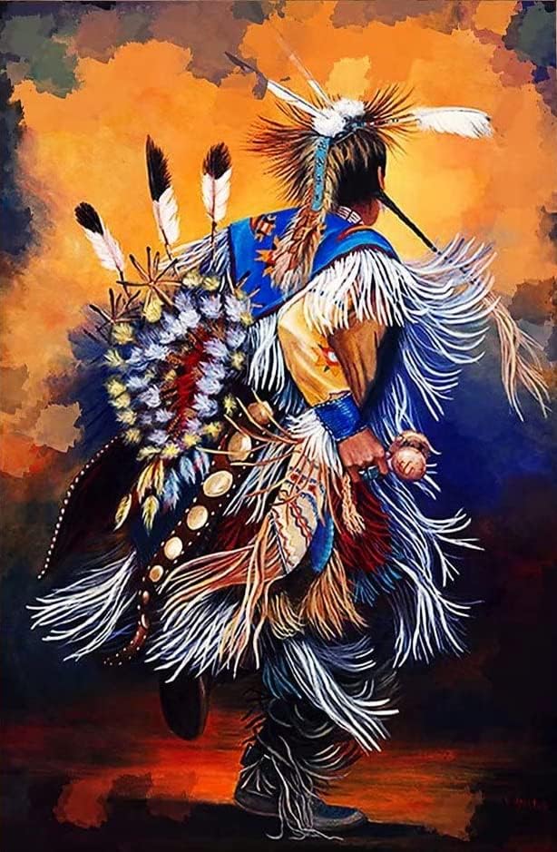 Rompecabezas de 1000 piezas para adultos, tribus nativas americanas, indios americanos, rompecabezas de utilería de granja, pintura de granja