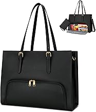 KKXIU Lunch Tote Bag for Women 15.6 Inch Laptop Briefcase Professional Work Purse with Insulated Lunch Compartment Handbags