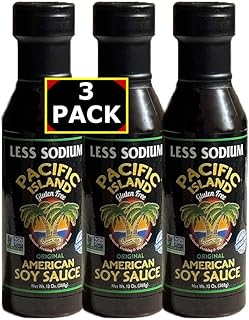 Pacific Island Naturally Fermented Soy Sauce, Low-Sodium • Fat-Free • Gl...