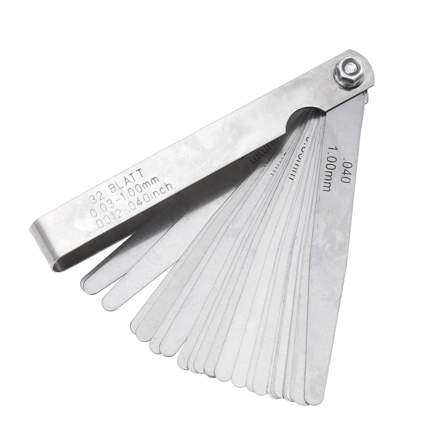 Produktbild von YATO Fühlerlehre 0,02-1,00 Mm – 17 Blatt, 200 Mm Lang, Ventillehre