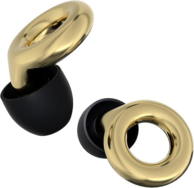 Loop Experience High Fidelity Ear Plugs  for Noise Reduction, Concerts, Work, Musicians, Motorcycles and Noise Sensitivity  Silicone Ear Tips in XS, S, M, L  18dB Noise Cancelling - Gold
