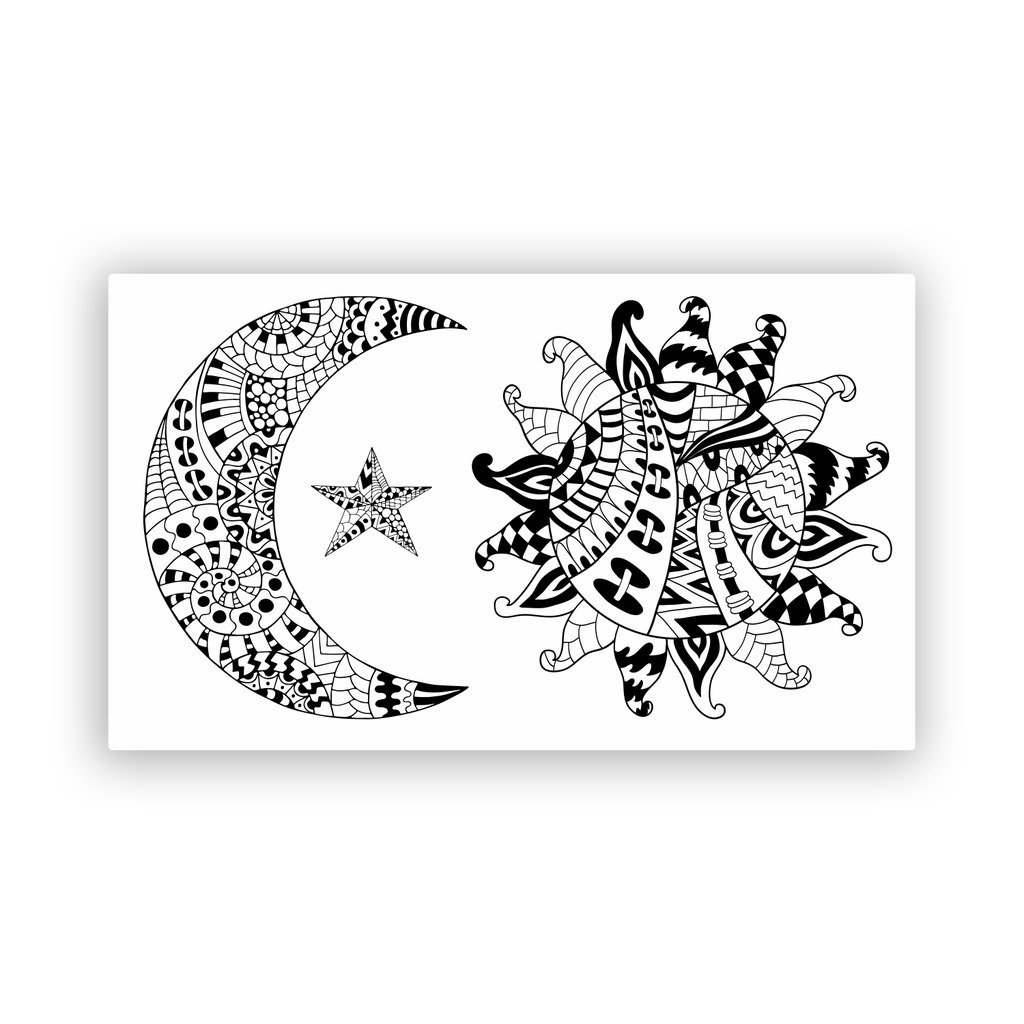 2 x 30cm/300mm il sole, la luna e le stelle Adesivi vinilici bagagli di viaggio #7491
