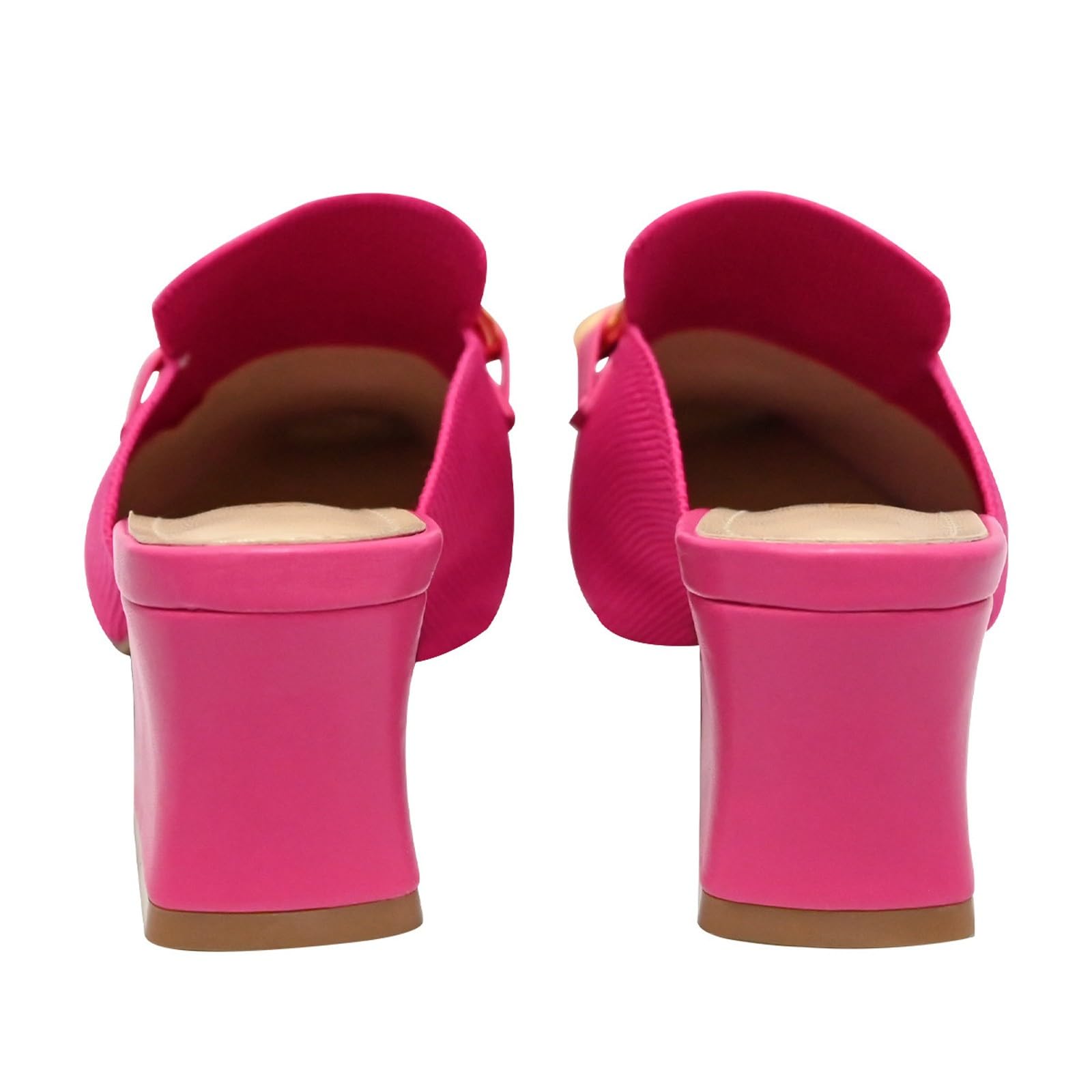Generico Sandali Donna Estive Comodi Eleganti Sandali Chiusi Davanti Tacco Ciabatte Casual Morbidi Elegante Per Feste e Cerimonie