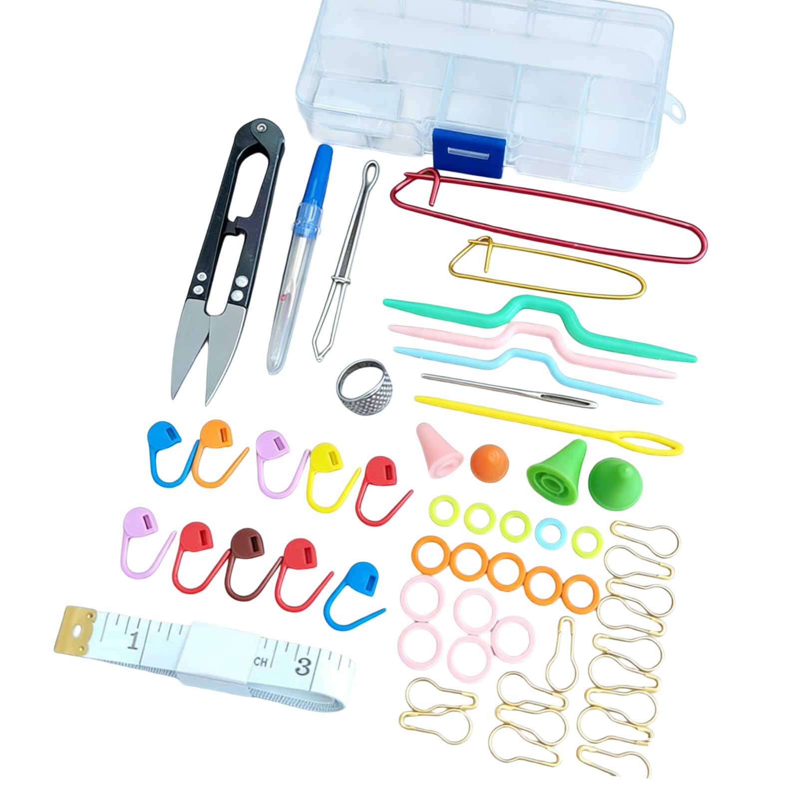 our fave Portable Crochet Tool Set Multipurpose Knitting Accessories with Storage Box for Weaving Crocheting Yarn Ergonomic Knitting Equipment