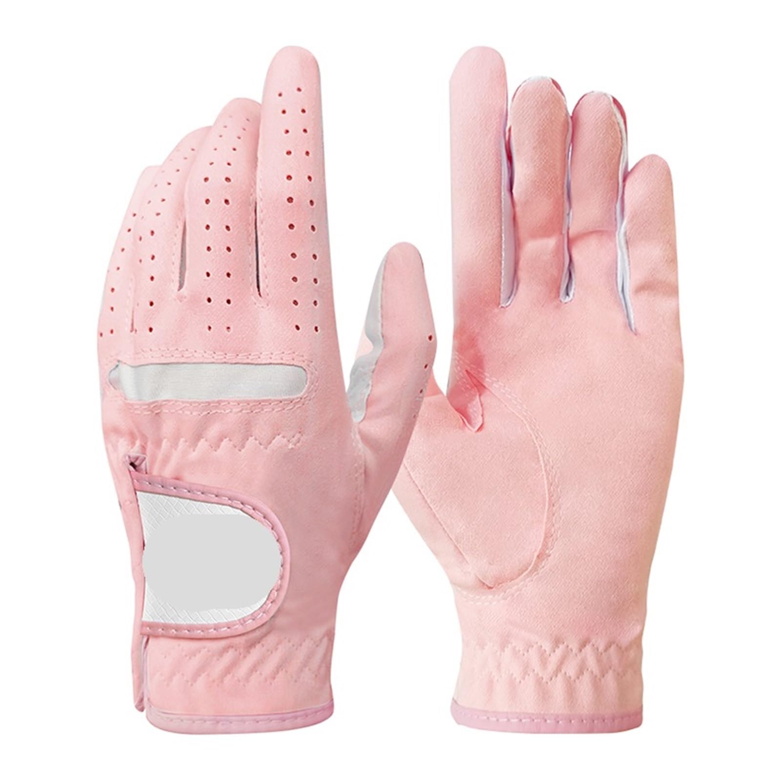 Guantes De Golf Guante de Golf Profesional de Tela Suave y Transpirable for Mujer, Mano Izquierda y Derecha, 1 par Golf Guantes
