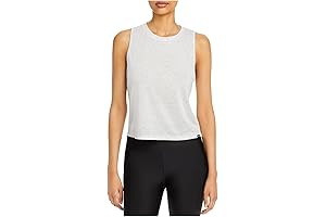 Koral Women's Textured Sleeveless Crew NeckTank Top - Relaxed Fit Comfort