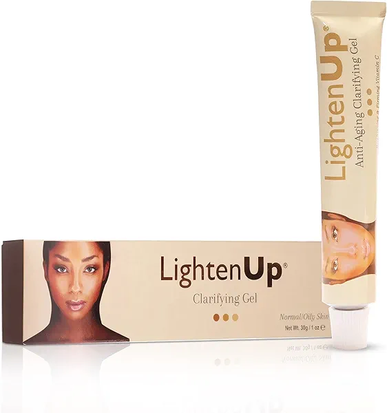 OMIC Lighten-Up Anti-Aging Skin Brightening Gel - 1 Fl oz / 30ml, Anti-Aging Cream, with Alpha Arbutin, Argan Oil, Vitamin C