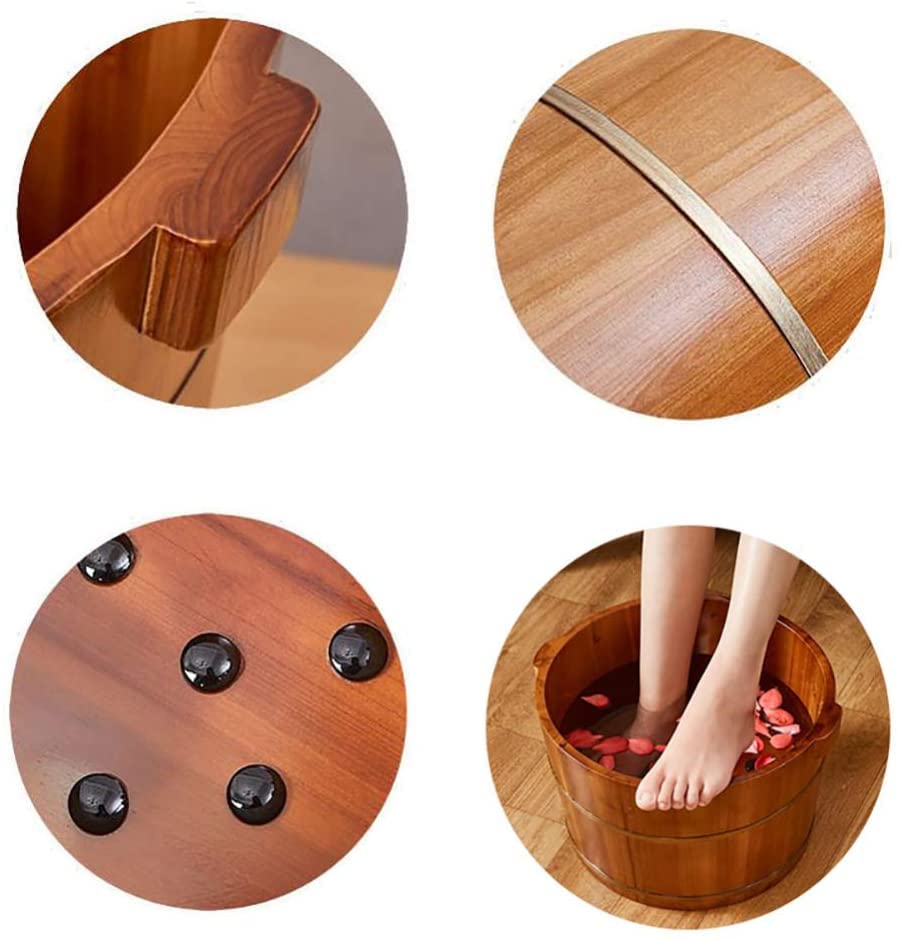 Bañera de pies de madera para spa miniatura 4