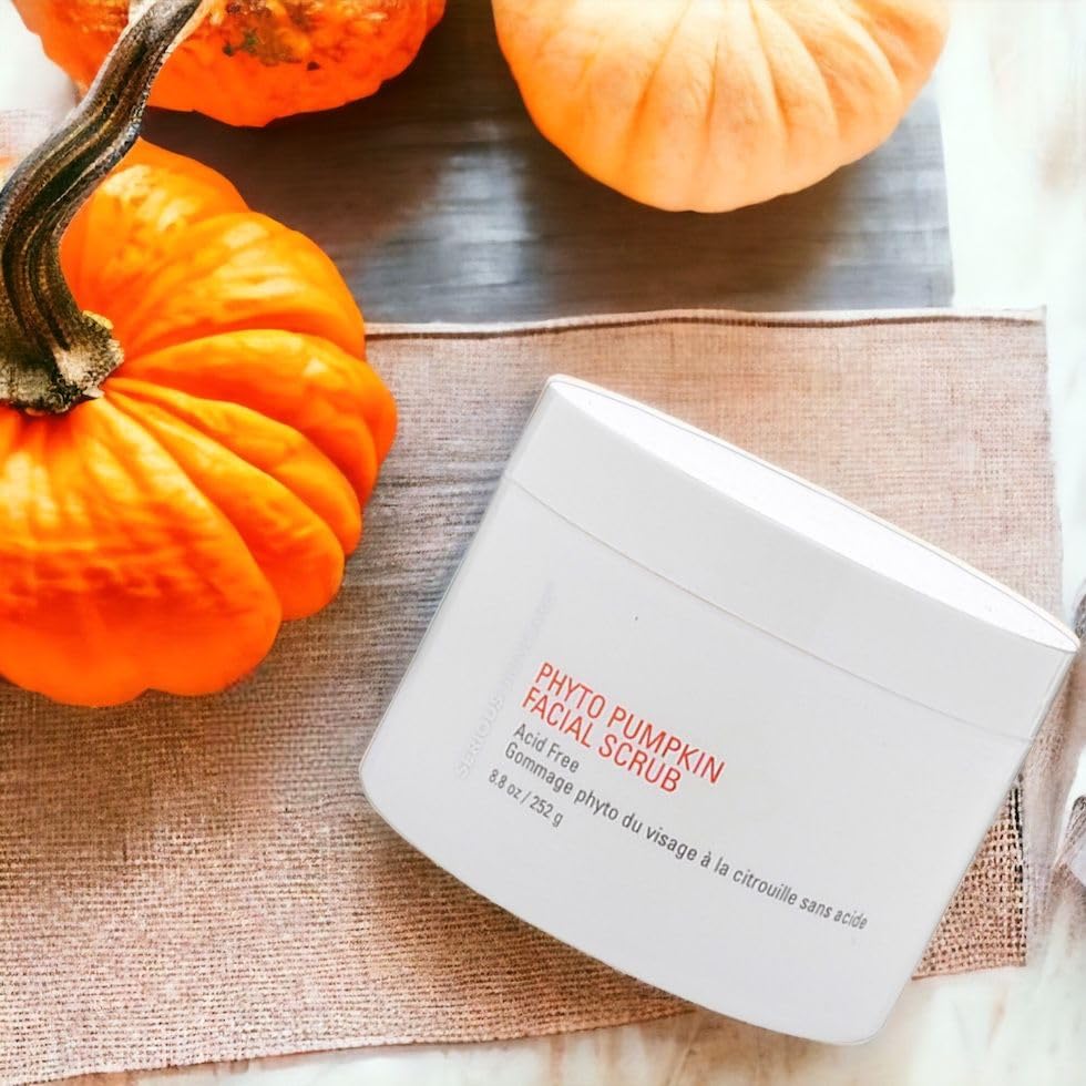 Miniatura 8 de Serious Skincare Phyto Pumpkin Exfoliante facial  Sin ácido  Rico en humedad  Tratamiento de exfoliación calmante de la piel con aceite de almendras