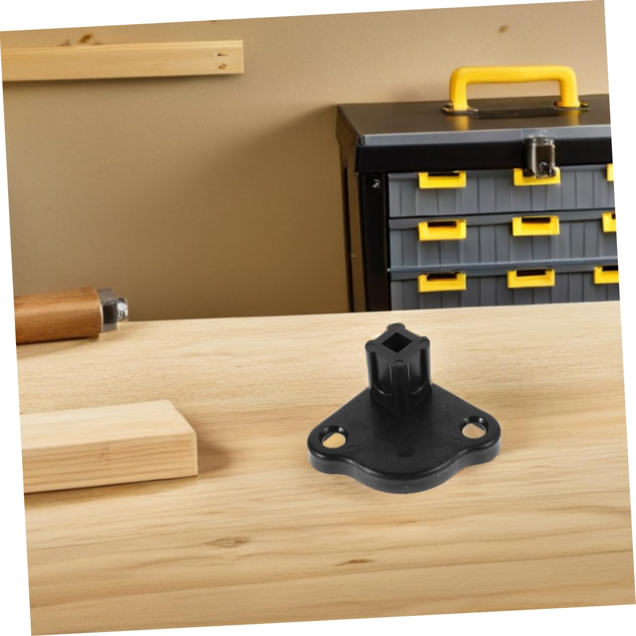 ibasenice Soportes de Base para Toldos y Carpas, Accesorios Camping Exterior, Juego 6 Piezas Plástico Negro