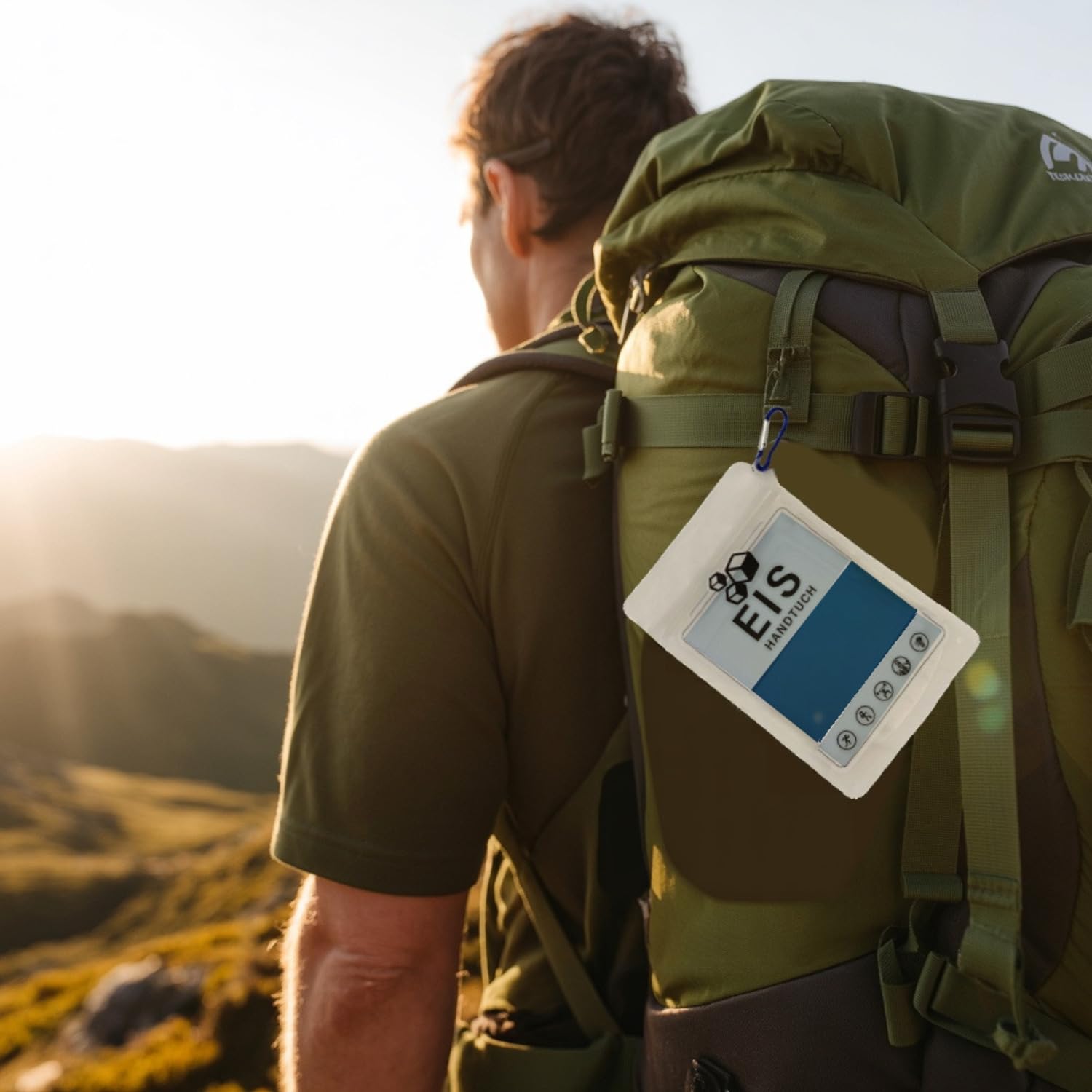 speecheese Serviette de glace bleue à motif ondulé XL pour les amateurs de fitness - Refroidit grâce à une fonctionnalité innovante - Serviette de sport idéale