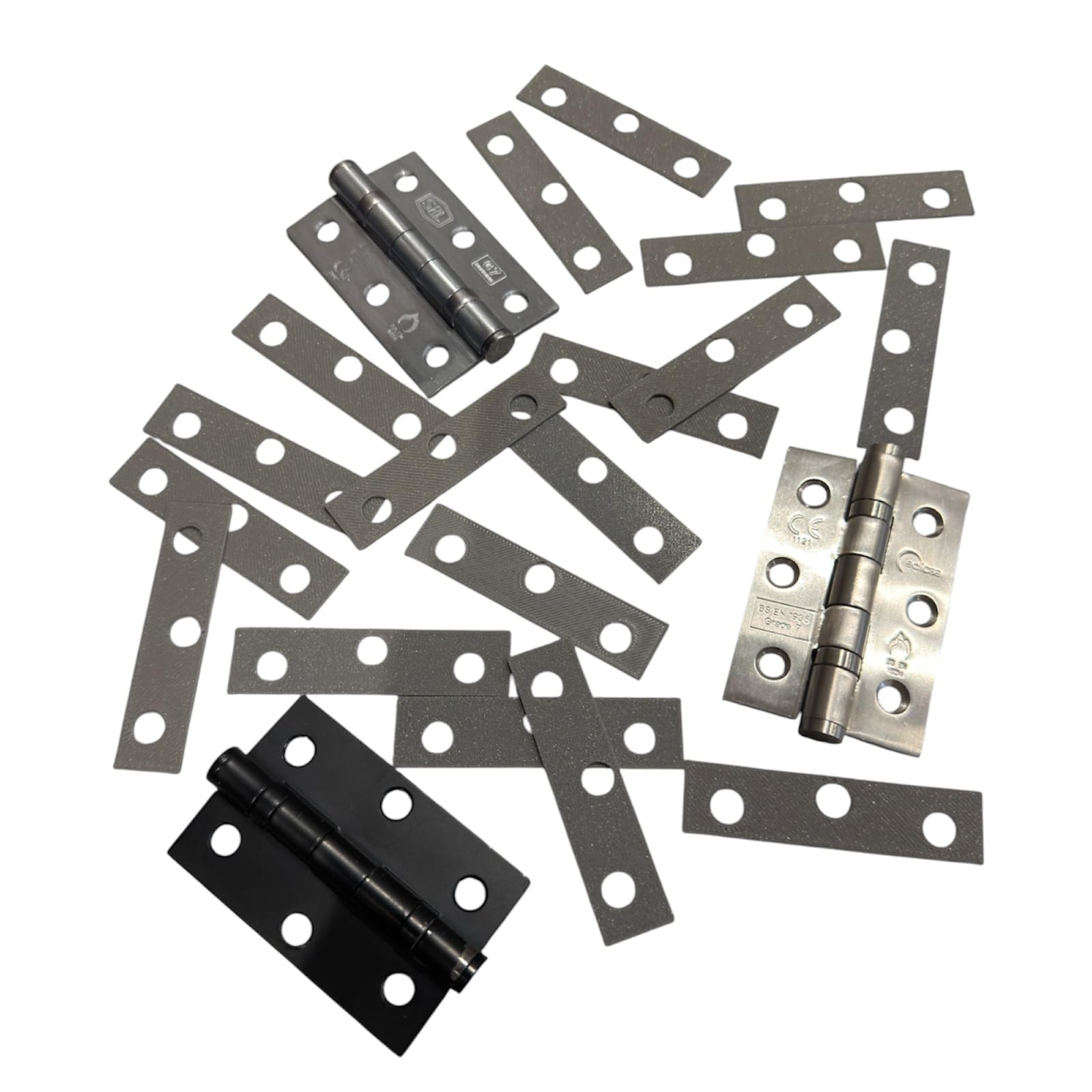 Zacels Door Hinge Packer Set - Plastic Door Hinge Shims - 3 inch Hinges (76mm)
