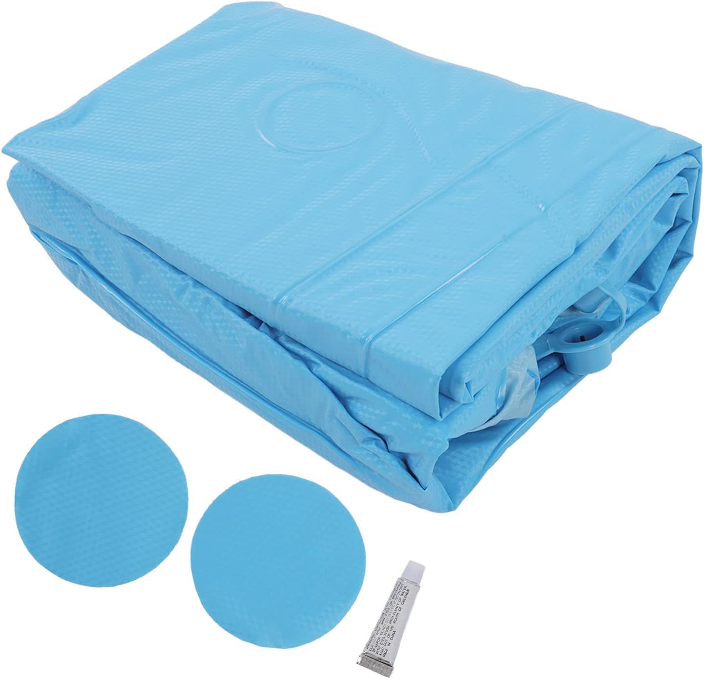 EVTSCAN Inflatable Swimming Pool for Kids,Cartoon Blow Up Kiddie Pool with Reinforced Edges,Foldable Storage for Family Bath Water Play,Blue 43.3 x 35.4 x 13.8 Inches