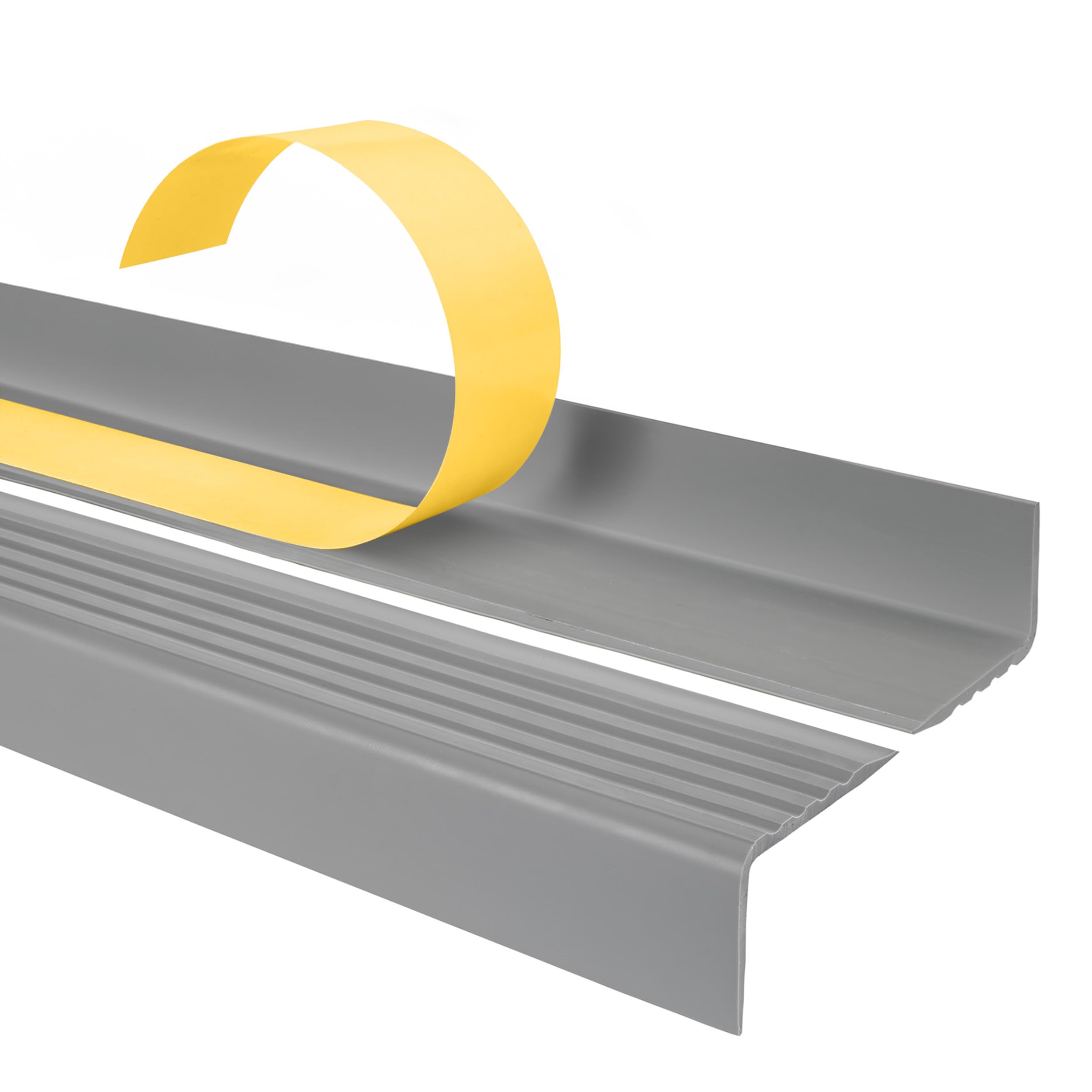 QUEST Stair Edging, Self-Adhesive PVC Rubber Edge Protection, 40 x 25 mm (Beige) — image 1