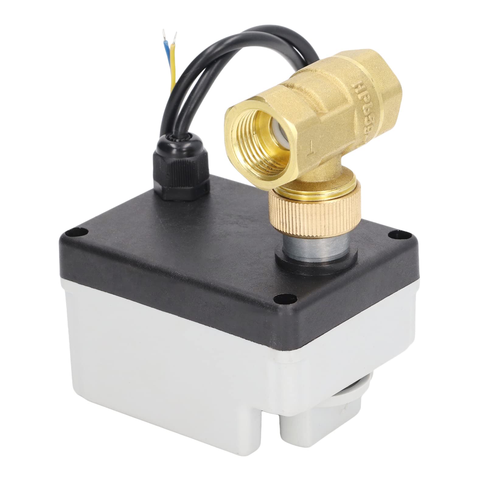 Valvola a Sfera Motorizzata da 1/2", DN15 DC 12V‑24V Valvola a Sfera in Ottone Normalmente Chiusa con Configurazione a 2 Fili, Attacco Completo per Sistemi Idrici Domestici, Sistemi di Automazione