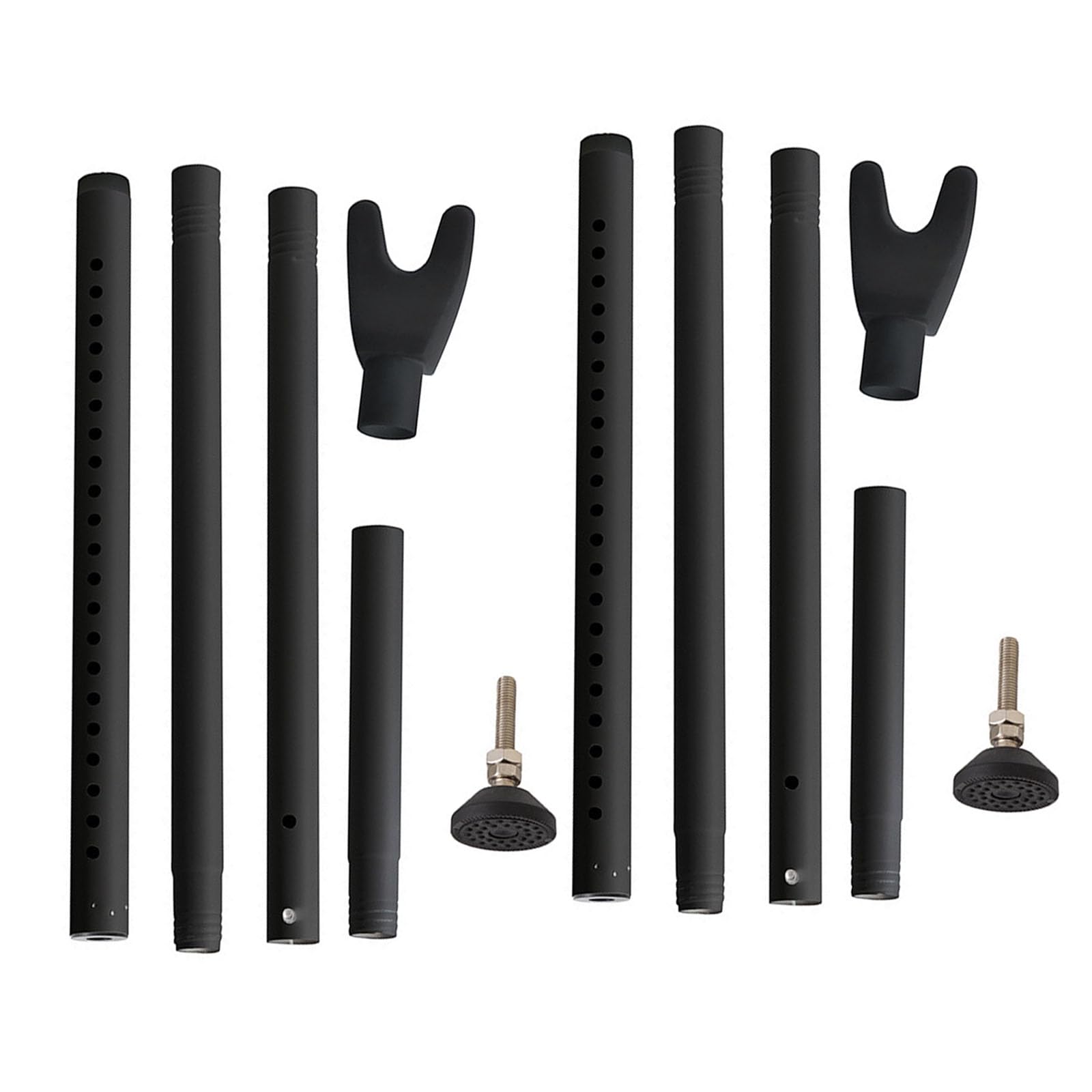 Shyyoulqe Two Sets Of Black Universals Door Guard For Temporary Use In Hotel Apartments Dormitories Vacation Rentals Carbon Steel Construction Extendable Door Stoppers