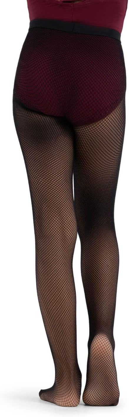 Capezio Big Girls' Studio Basics Fishnet Seamless Tight - Image 4