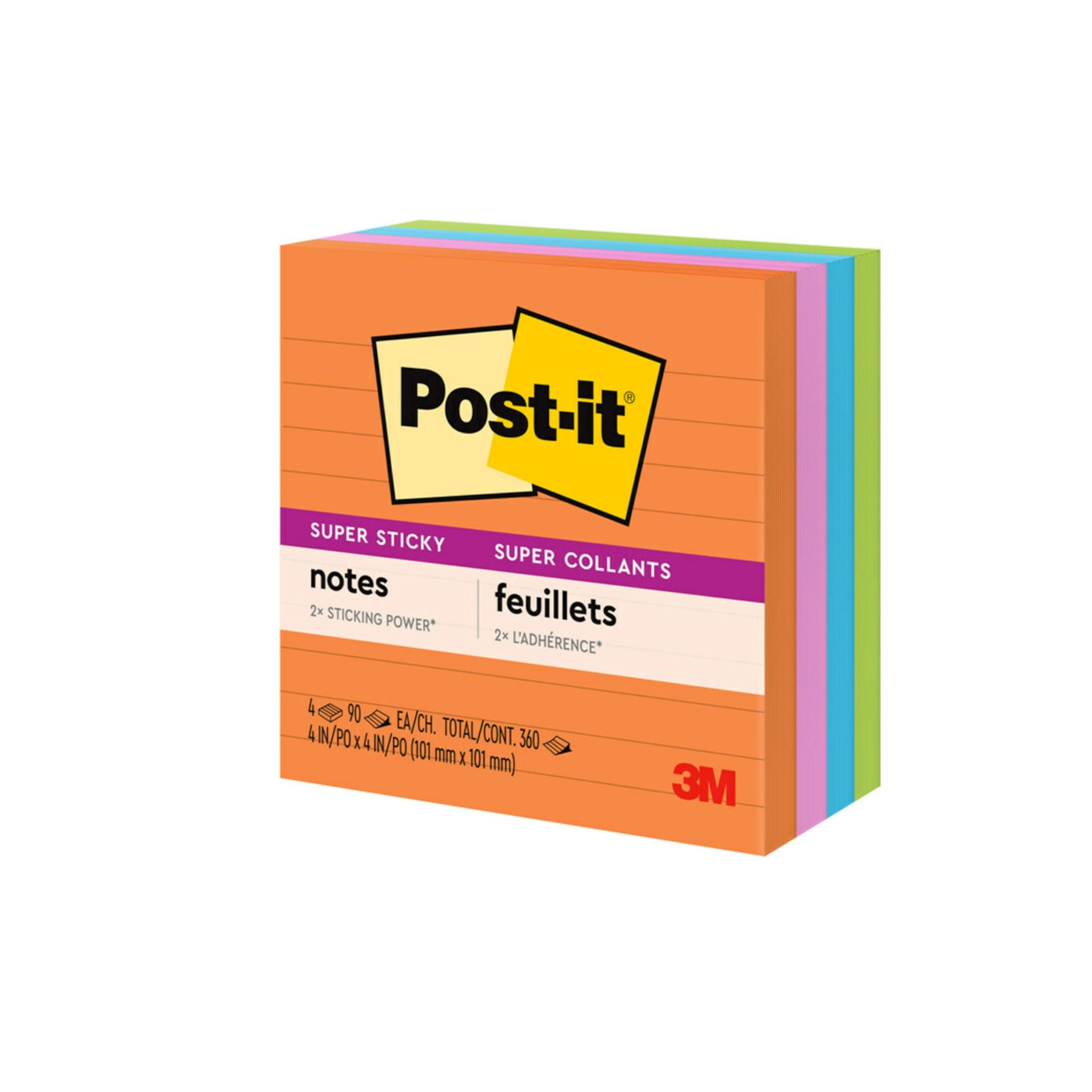 Post-it Super Sticky Notes - Neon Fizz -13 Post-it Super Sticky Notes - Neon Fizz -13