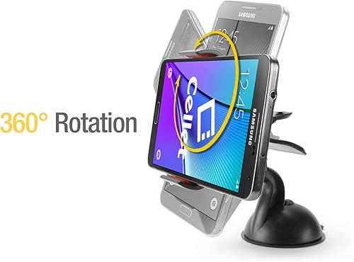 Miniatura 10 de Cellet - Soporte para salpicadero y parabrisas, compatible con smartphones Samsung Galaxy Note 10 10+ 9 S20 S20+ S20 Ultra S10 S10e S10+ S9 S8 Apple