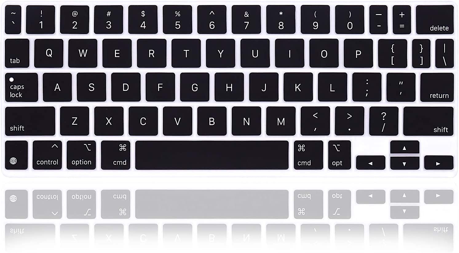 Oaky Premium Keyboard Cover Skin for Apple iPad Pro 11 inch M1 2021/2020 & iPad Air 4 10.9 inch 2020 Magic Keyboard 2nd Gen. Silicon Keyboard Skin Guard US Layout Black (B09D46FMHS) Amazon Price History, Amazon Price Tracker