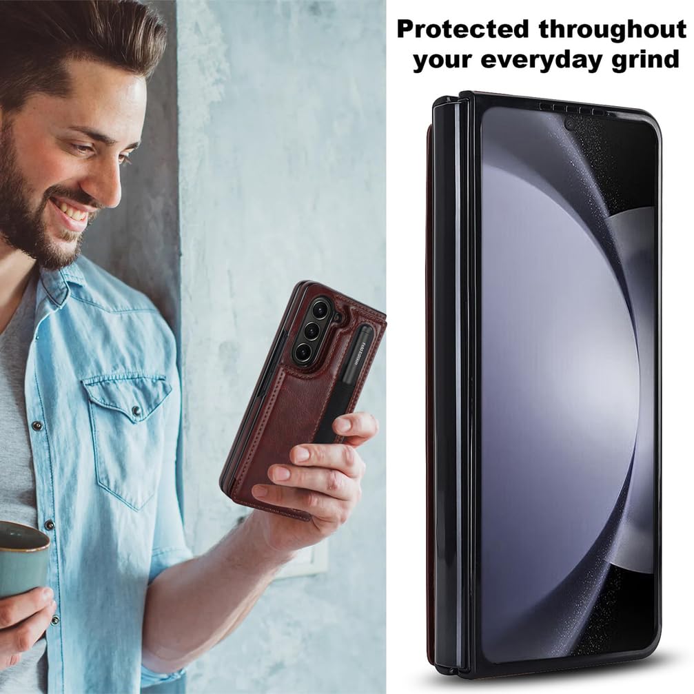 Custodia portafoglio for Samsung Galaxy Z Fold 8 Ultra pelle