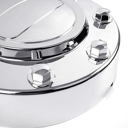 Miniatura 8 de G-PLUS Tapones centrales cromados para rueda delantera compatibles con Dodge Ram 3500 1-Ton Dually Truck 2011-2016, 1 par