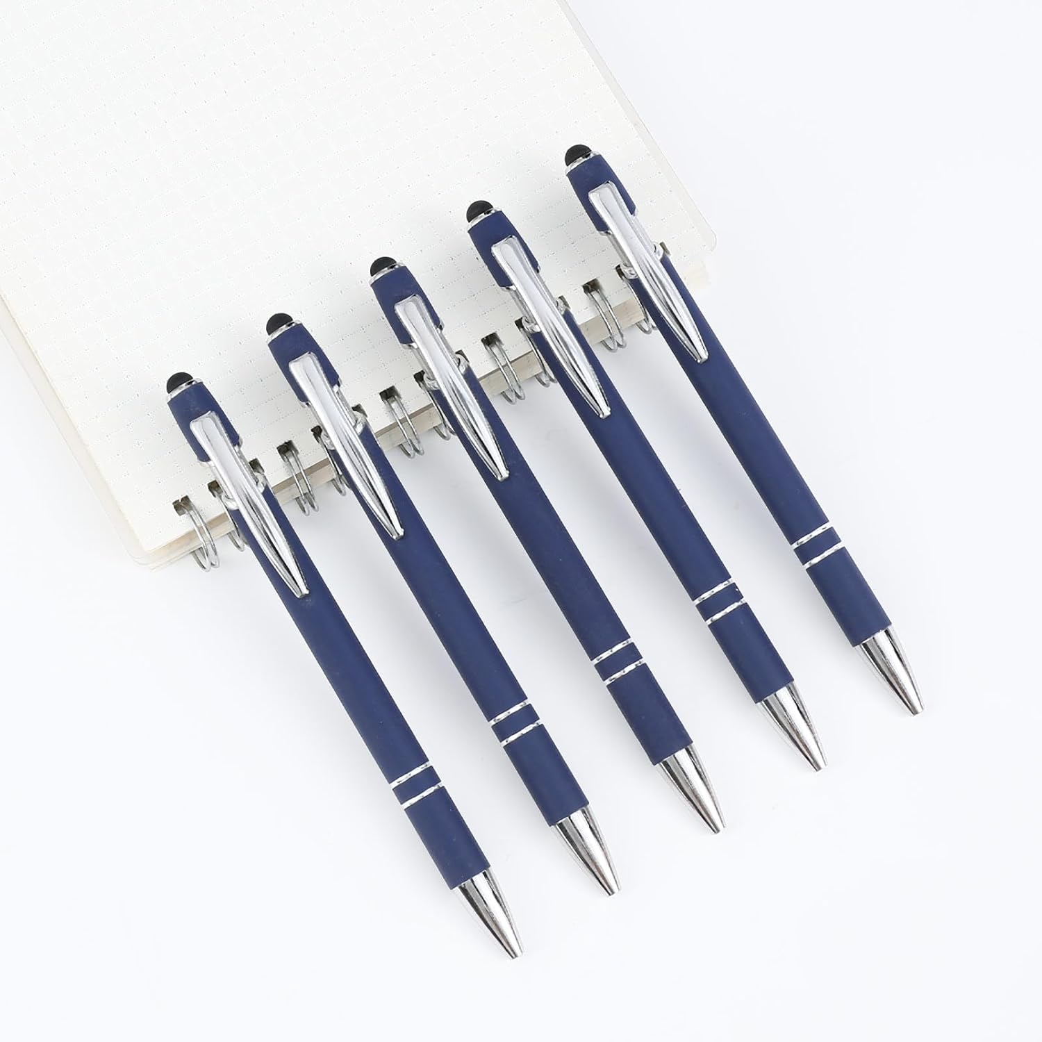 Bulk Custom Personalized Pens with Name & Logo Printing Perfect for Business, Graduation Gifts & Party Events 12 to 2000 Pieces Pack Ballpoint Pens (50, Blue)