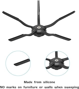 Siyah Hepa Filtre,Fırça Seti Roborock ile Uyumlu S7 S7 Max S7 Ultra T7 T7s Robot Süpürge 7'li Set