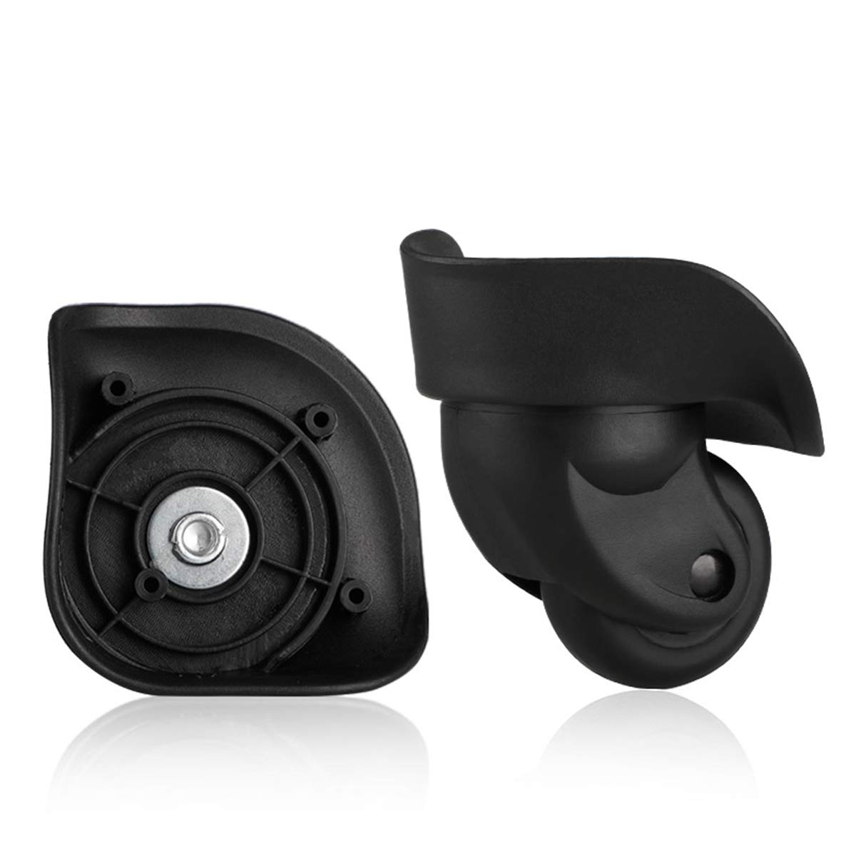 GeOinQL Luggage Wheel,Luggage Suitcase Wheels, 360 Degree Swivel Luggage Mute Wheel Suitcase Replacement Repair Wheels Parts Spinner (W156#)