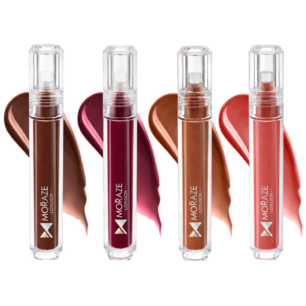 Moraze Liquid Lipstick Set of 4 (1.8 ml Each) | Matte Finish Long Stay Lip Color | Smudge Resistant, Transfer Proof | Lightweight Smooth Formula-image-44