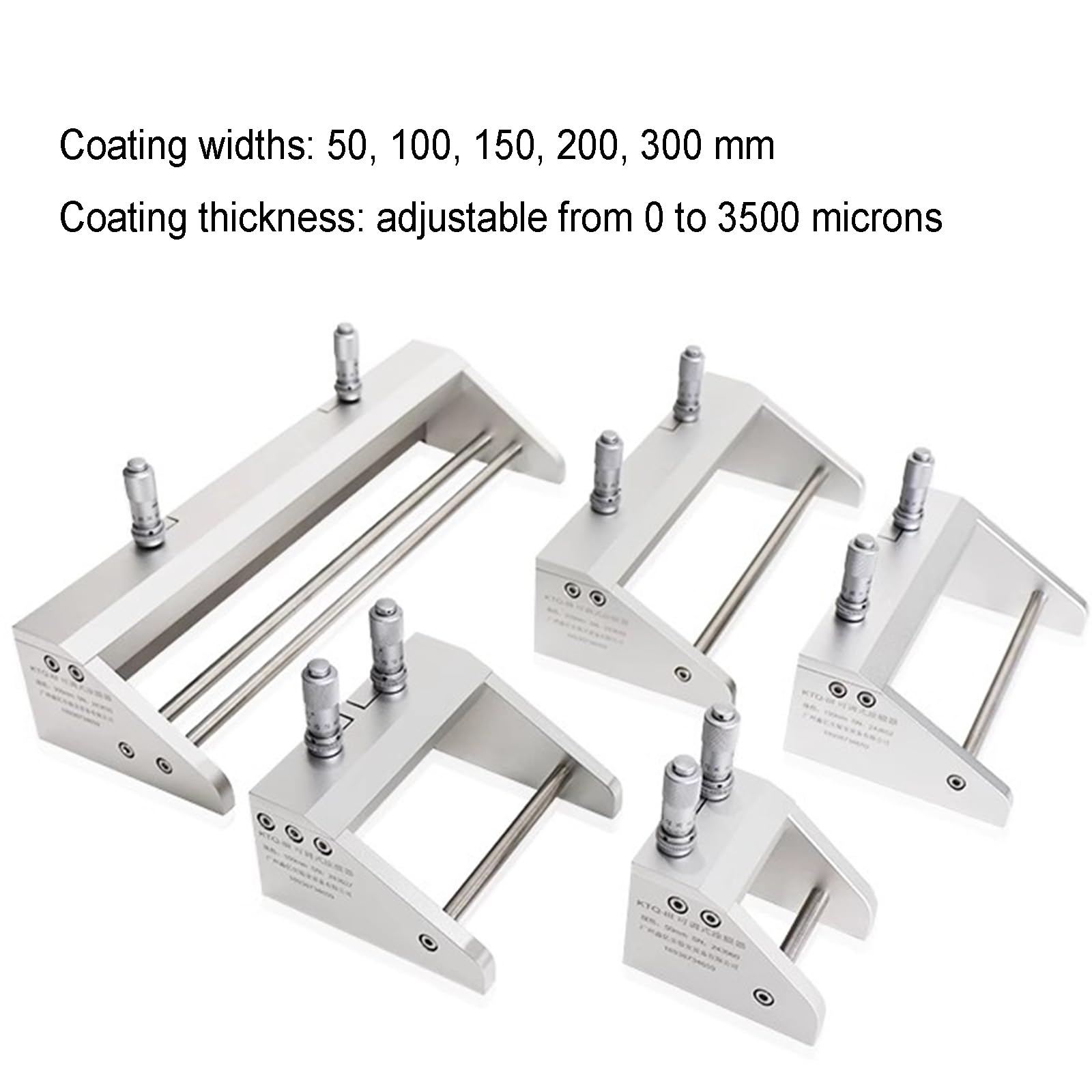 Aplicador De Película Ajustable, Máquina De Recubrimiento con Rasqueta De Laboratorio, Micrómetro De Espesor De Recubrimiento Ajustable De 0-3500 Μm